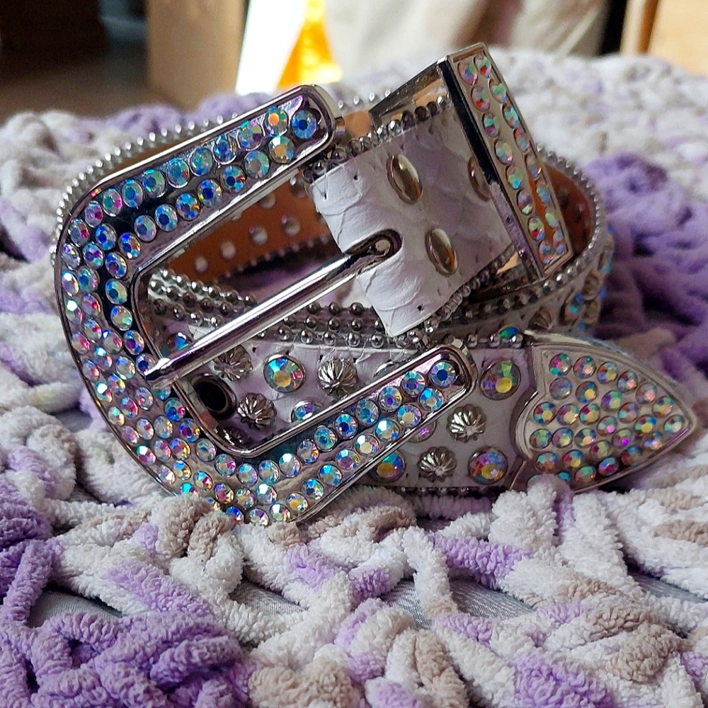 Y2K Rhinestone Belt